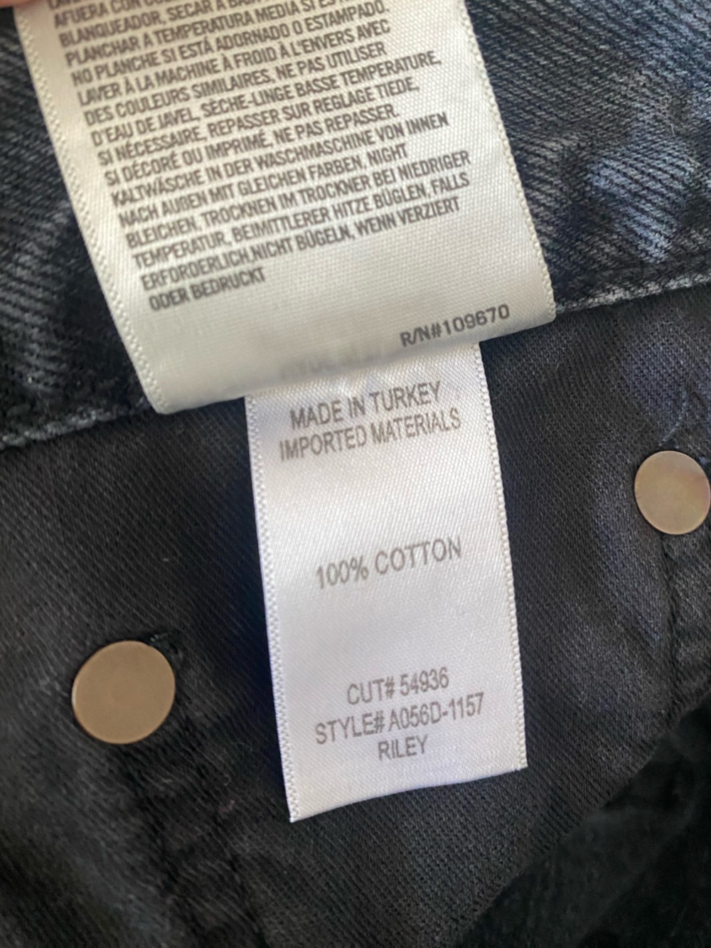 AGOLDE | Riley High Rise Straight Jean in Contraband - Picture 13 of 13